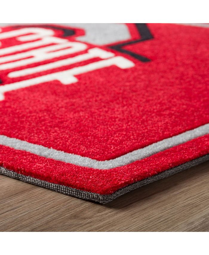Luxury Sports Rugs Ohio State Coloh Red 3'2" x 5'1" Area Rug Macy's