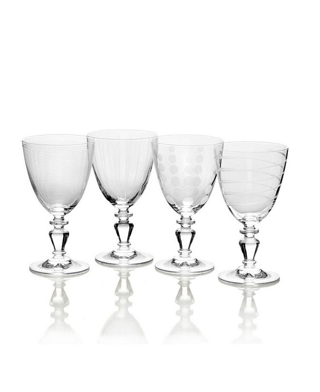 Mikasa Cheers Vintage-like White Wine Glasses, Set of 4 ...