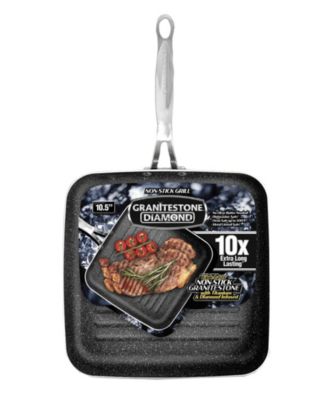 Granite Stone Diamond Titanium Non-Stick Coating Mineral Infused 10.5” Grill Pan
