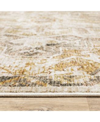 Maharaja 661C Gold and Ivory 9'10" x 12'10" Area Rug