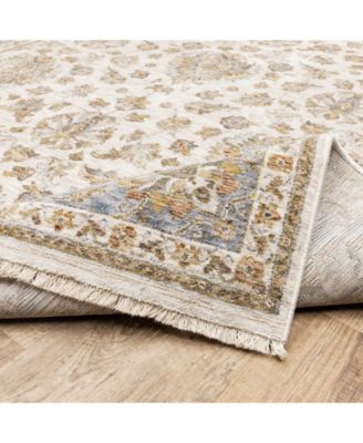 Maharaja 5091Z Ivory and Blue 3'3" x 5' Area Rug