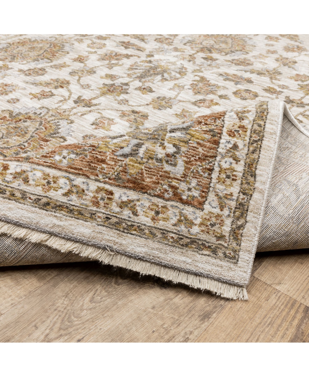 Jhb Design Maharaja 5091z Rust And Ivory 7'10" X 10'10" Area Rug In Rust,ivory