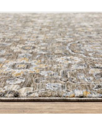 Maharaja 532D Gray and Tan 9'10" x 12'10" Area Rug