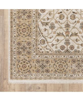 Maharaja 1J Ivory and Gold 7'10" x 10'10" Area Rug