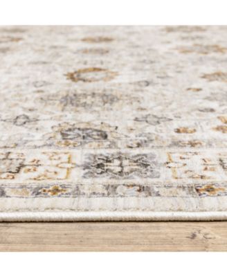 Maharaja 71W Ivory and Gold 6'7" x 9'6" Area Rug