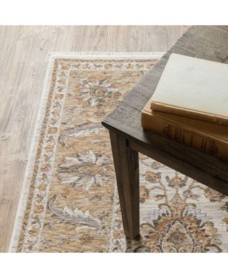 Maharaja 5091Z Ivory and Gold 2' x 3' Area Rug