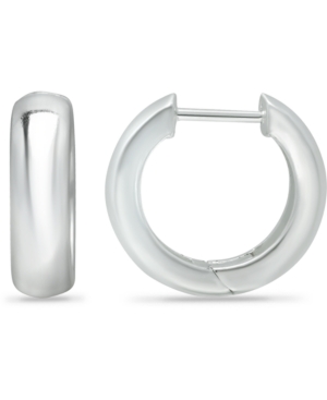 image of Giani Bernini Wide Polished Hoop Earrings in Sterling Silver, Created for Macy-s