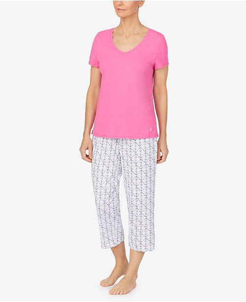 Nautica Women's Capri Pajama Set & Reviews Bras, Panties & Lingerie
