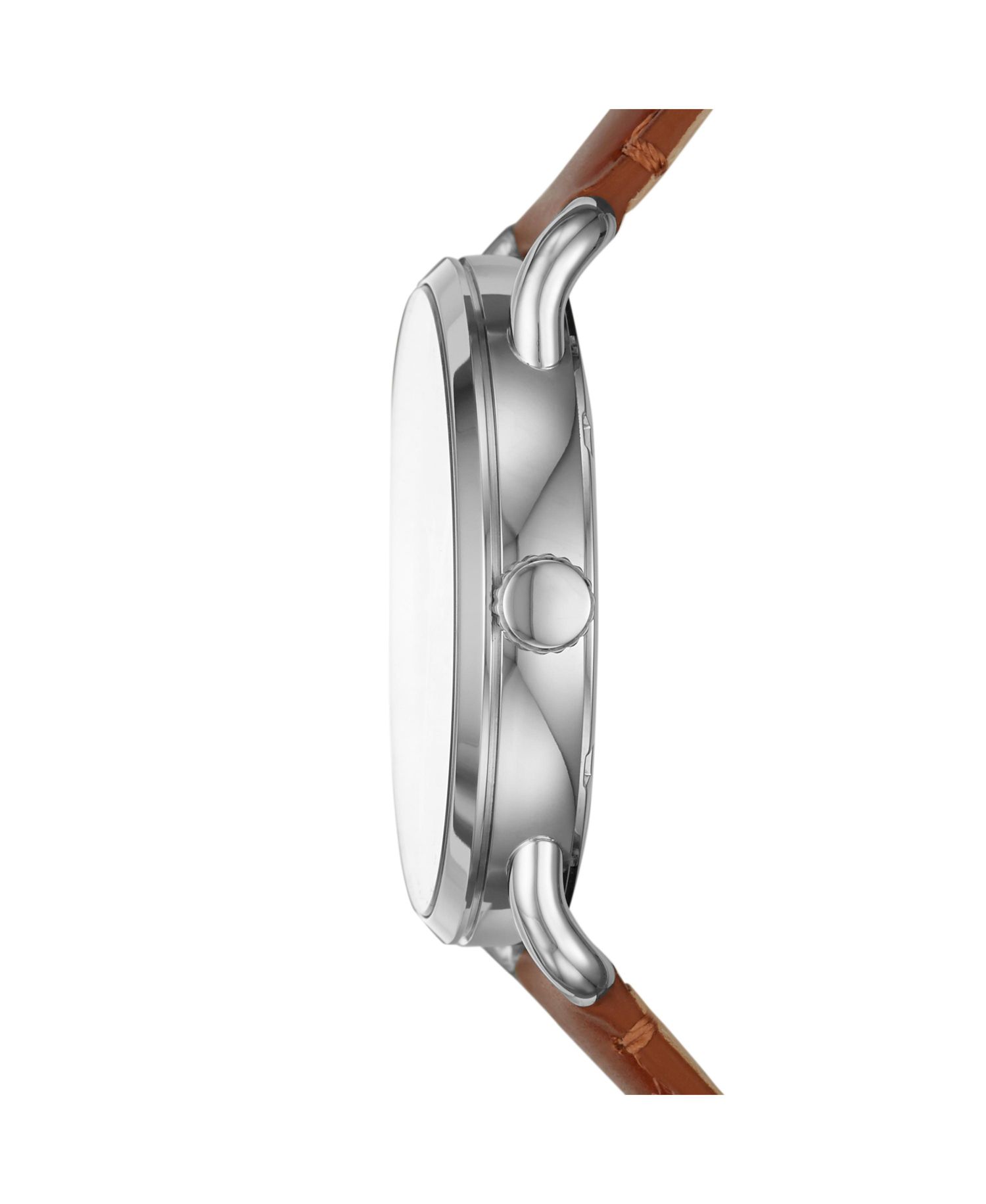Men's Copeland Brown Leather Strap Watch 42mm