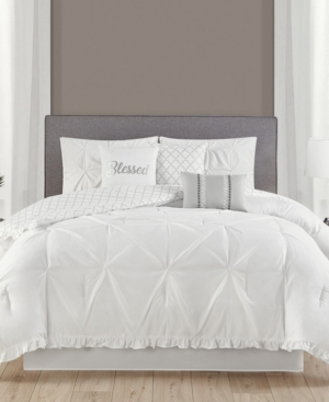 Jessica Sanders Ruffled 7 Piece Full Comforter Set Bedding