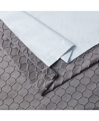 Siena Pattern 100% Complete Blackout Thermal Insulated Double Layer Window Curtain Grommet Panels for Living Room & Bedroom - Energy Savings & Soundproof, Set of 2