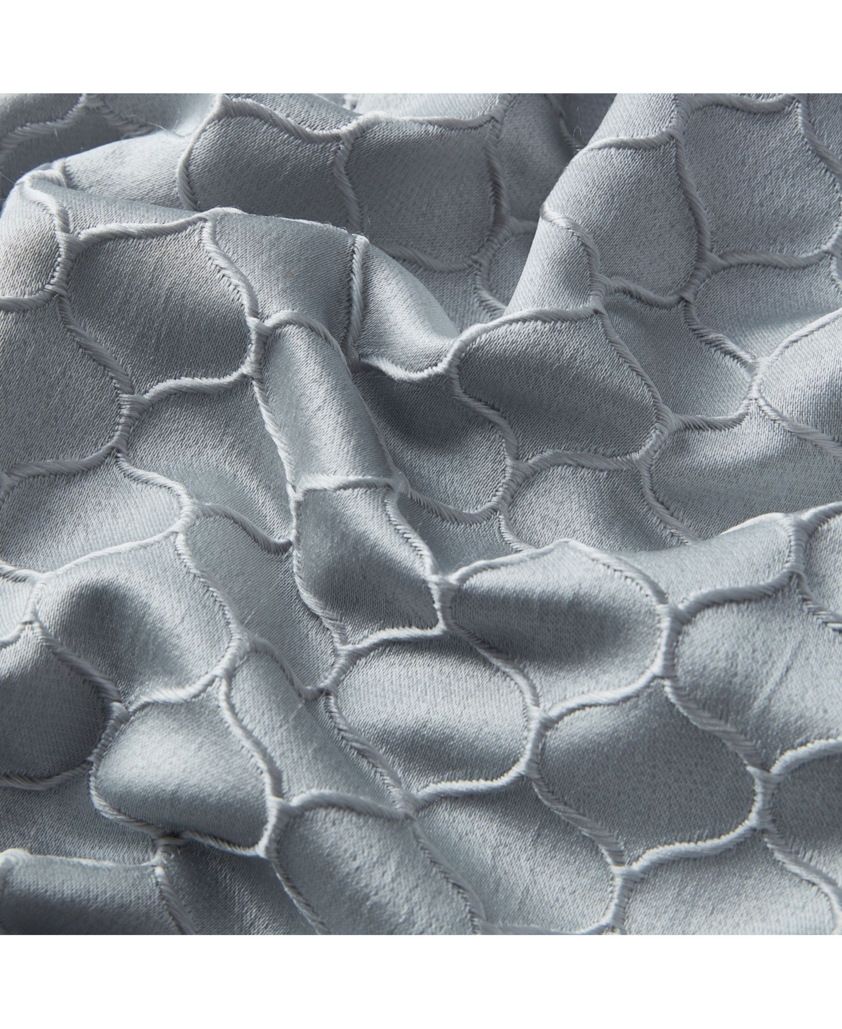 Hlc.me Siena Pattern 100% Complete Blackout Thermal Insulated Double Layer Window Curtain Grommet Panels for Living Room & Bedroom