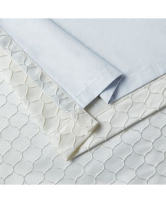 Siena Pattern 100% Complete Blackout Thermal Insulated Double Layer Window Curtain Grommet Panels - Energy Savings & Soundproof, Set of 2