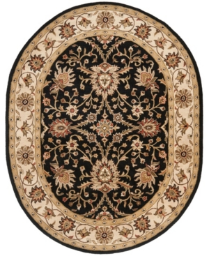 Safavieh Antiquity At249 Black 7'6" X 9'6" Oval Area Rug