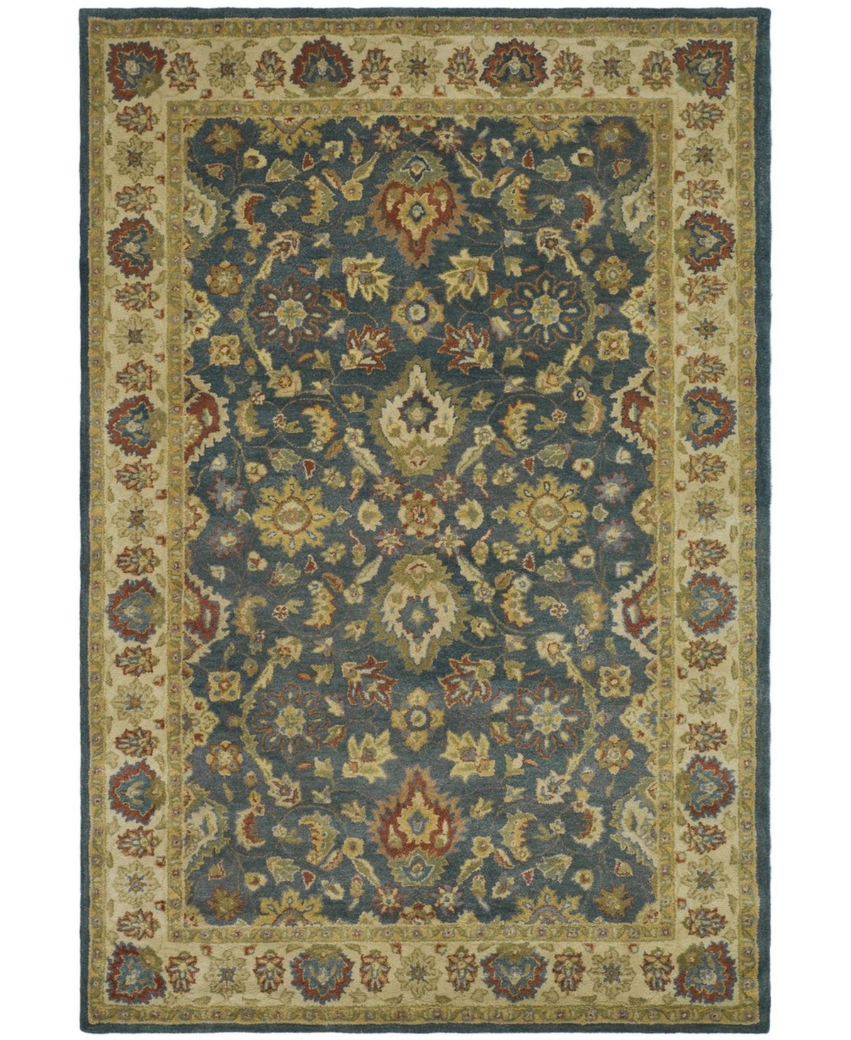 Safavieh Antiquity At15 Blue and Beige 6' x 9' Area Rug - Blue