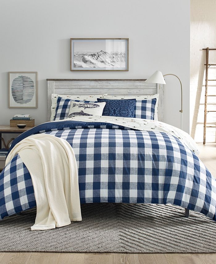 Eddie Bauer Lakehouse Plaid Twin Duvet Cover Set Macy's