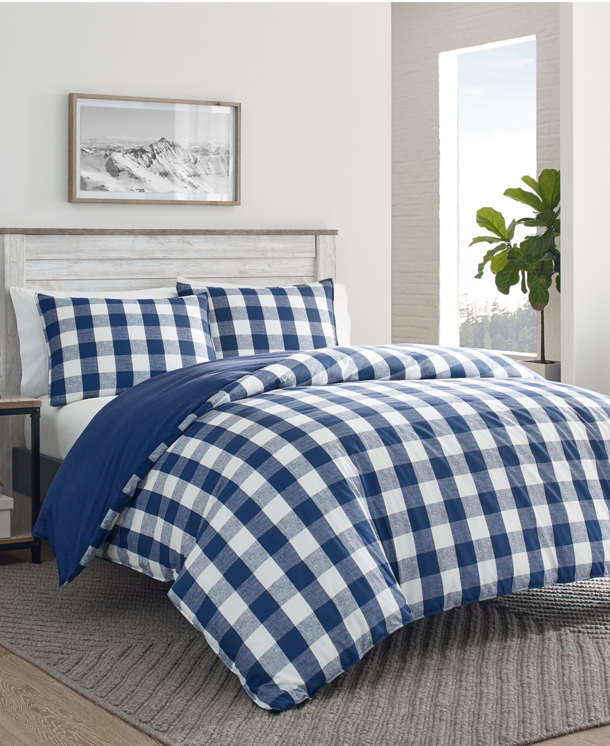 Eddie Bauer Lakehouse Plaid 3-Pc. Duvet Cover Set