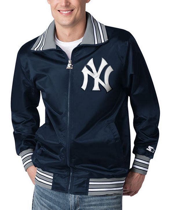 Starter Men's New York Yankees Captain Satin Jacket & Reviews - Sports ...