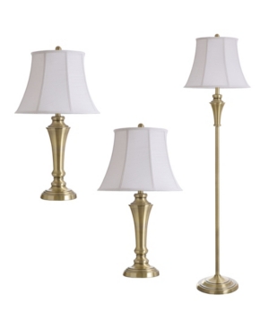 StyleCraft Floor and Table Lamp Set Pack of 3