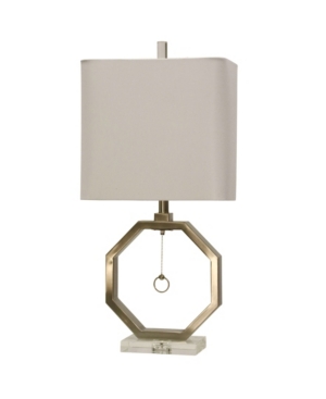 StyleCraft Hardback Fabric Shade Table Lamp
