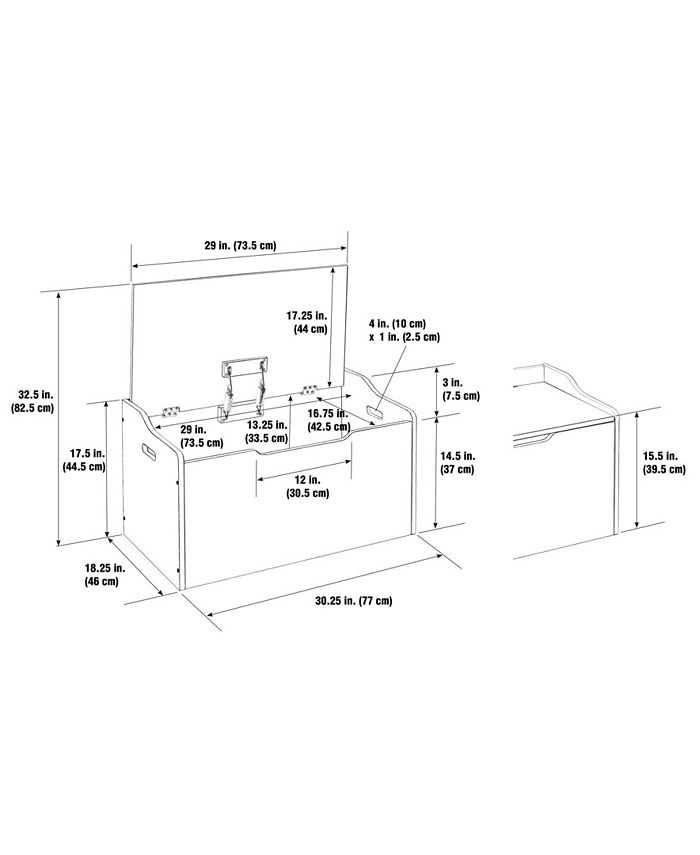 Badger Basket Functional Bench Top And Toy Storage Box Macy's