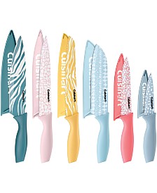 12-Pc. Animal Print Cutlery Set with Blade Guards