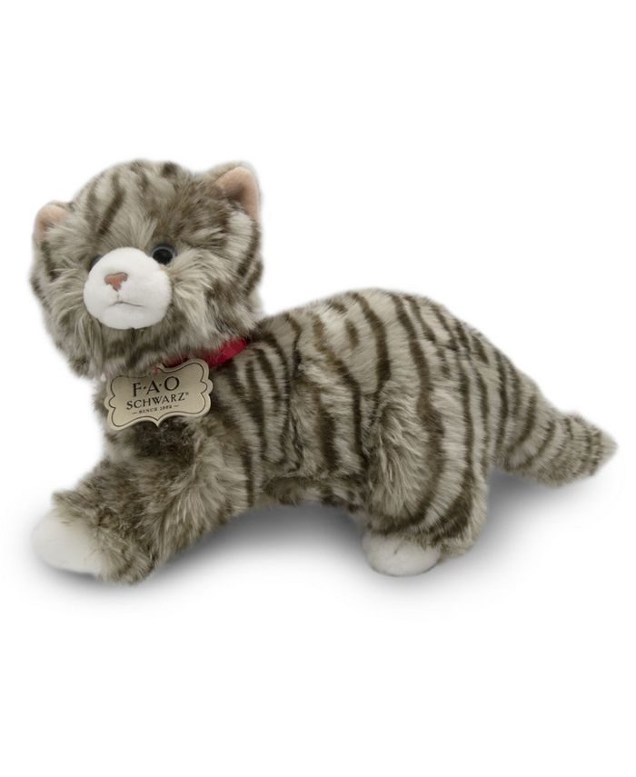 FAO Schwarz Toy Plush Realistic Tabby Cat & Reviews - All Toys - Home - Macy's