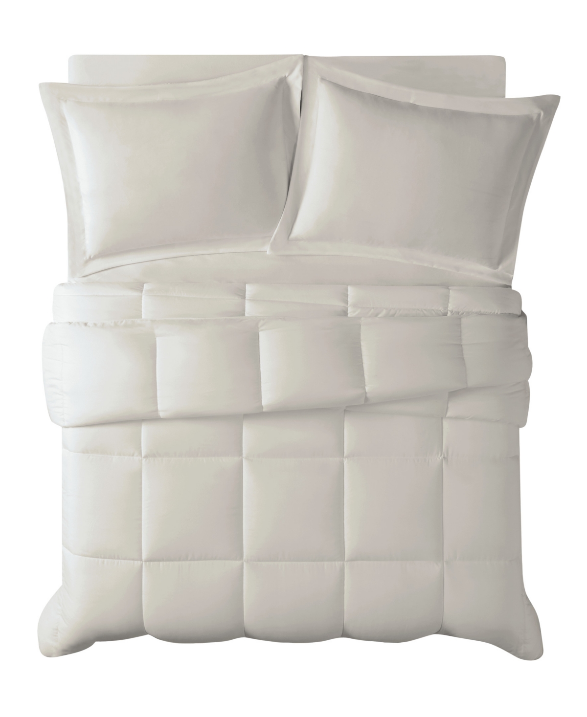 Truly Calm Antimicrobial Down Alternative 2 Piece Comforter Set, Twin/twin Xl In Beige,khak