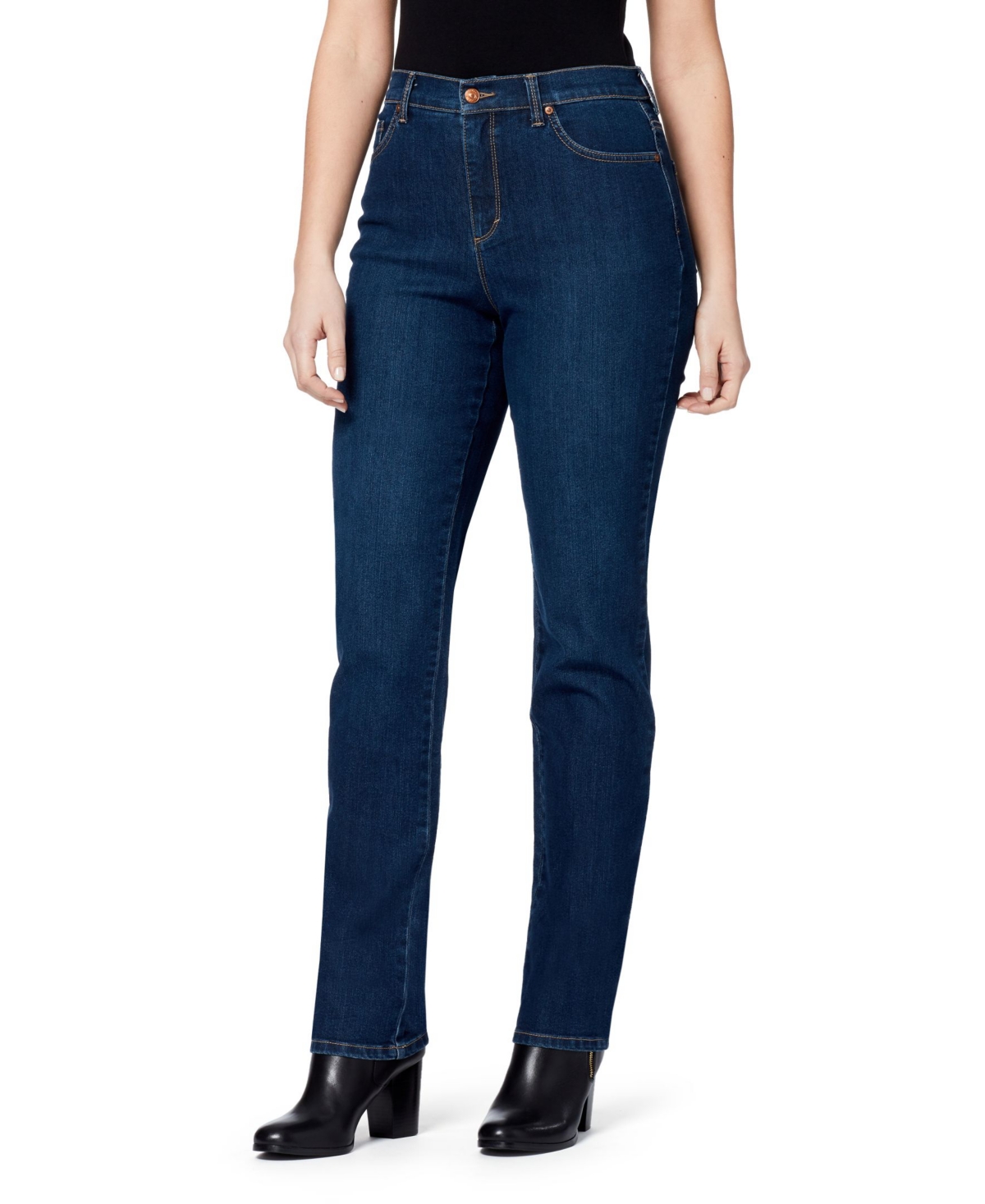 Gloria Vanderbilt Women's Amanda Classic Straight Jeans, In Regular, Short & Long In Madison Wash