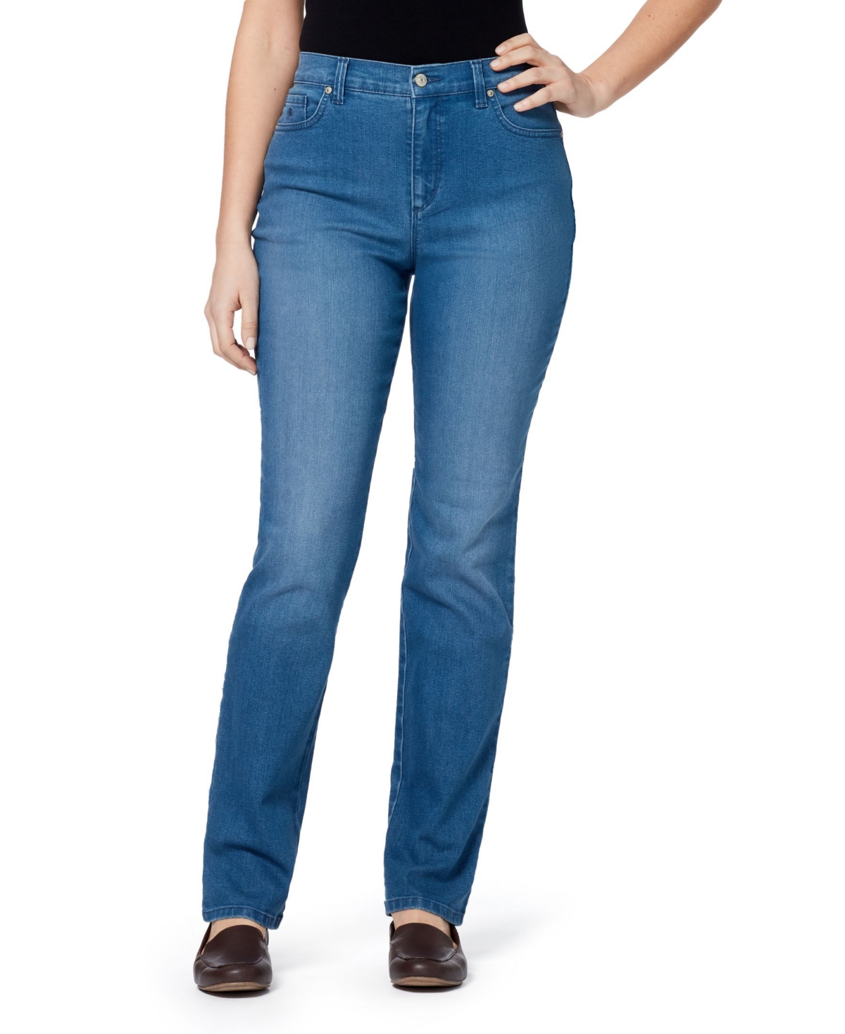 Shop Gloria Vanderbilt Women's Amanda Classic Straight Jeans, In Regular, Short & Long In Frisco Wash