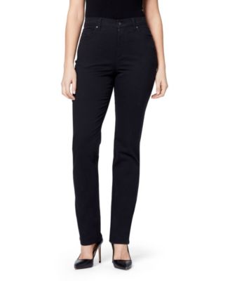 Photo 1 of [Size 12P] Gloria Vanderbilt Women's Amanda Classic Straight Jeans, Black