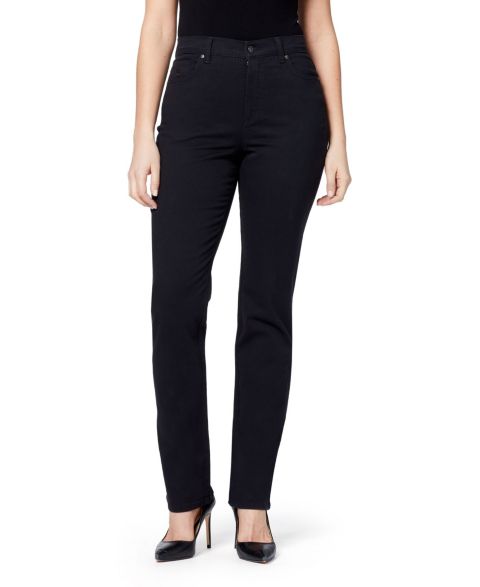 Женские джинсы Gloria Vanderbilt Amanda Classic Straight Jeans, in Regular, Short & Long, цвет: Чёрный
