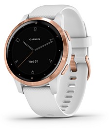 Unisex vivoactive 4S White Silicone Strap Touchscreen Smart Watch 40mm