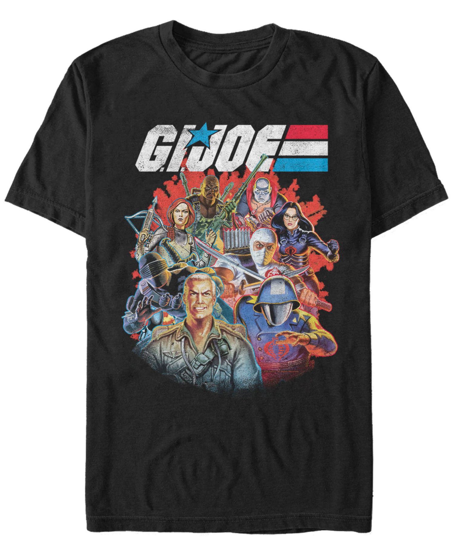 Men's G.I.Joe Group Collage Short Sleeve T-Shirt