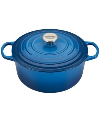 Signature Enameled Cast Iron 5.5-Quart Round Dutch Oven