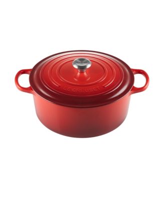 Cerise Le Creuset 9-Qt. Signature Enameled Cast Iron Round Dutch Oven - Macy's