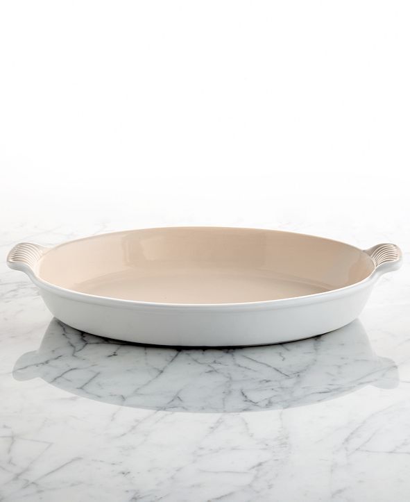 Le Creuset Heritage Stoneware 14" Au Gratin Dish & Reviews Bakeware