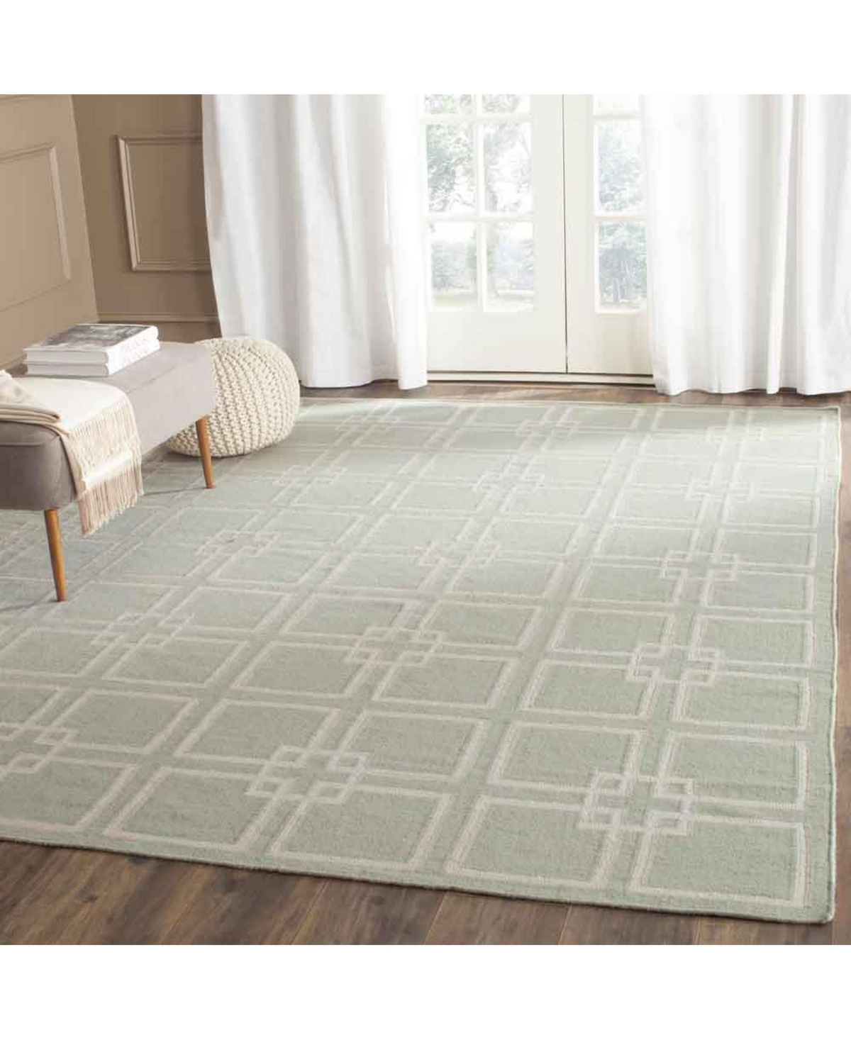 Martha Stewart Collection Square Dance MSR1151DArea Rug - Avocado