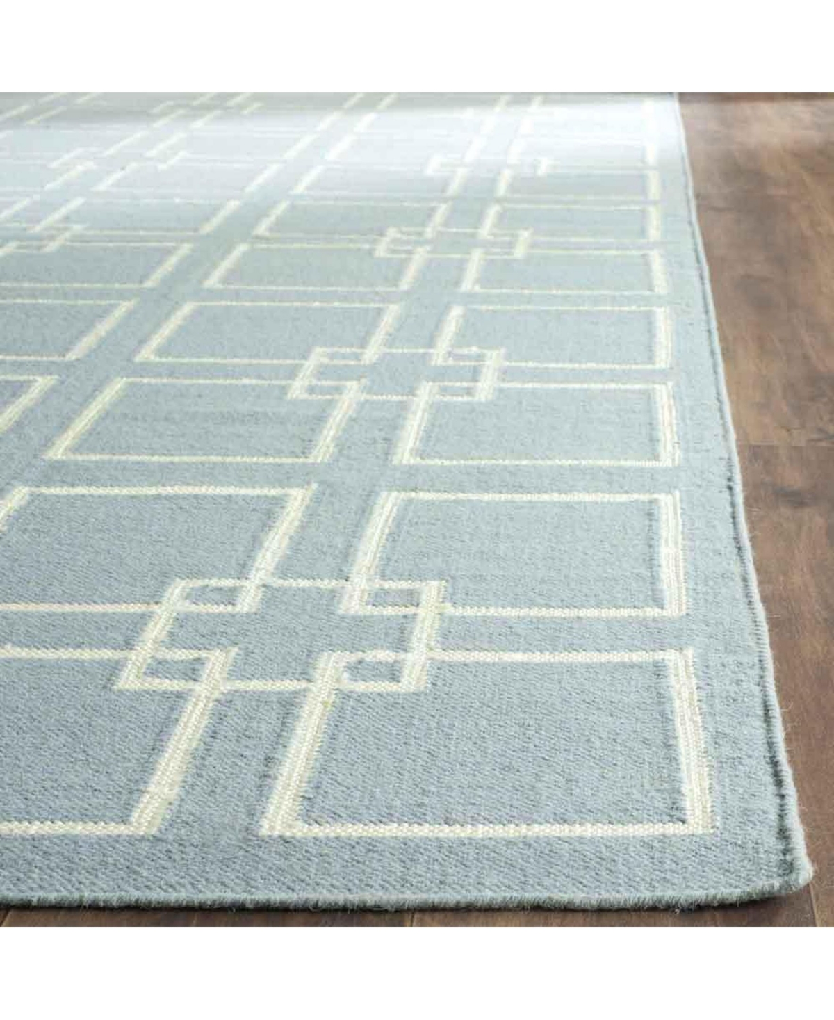 Martha Stewart Collection Square Dance MSR1151BArea Rug - Aqua