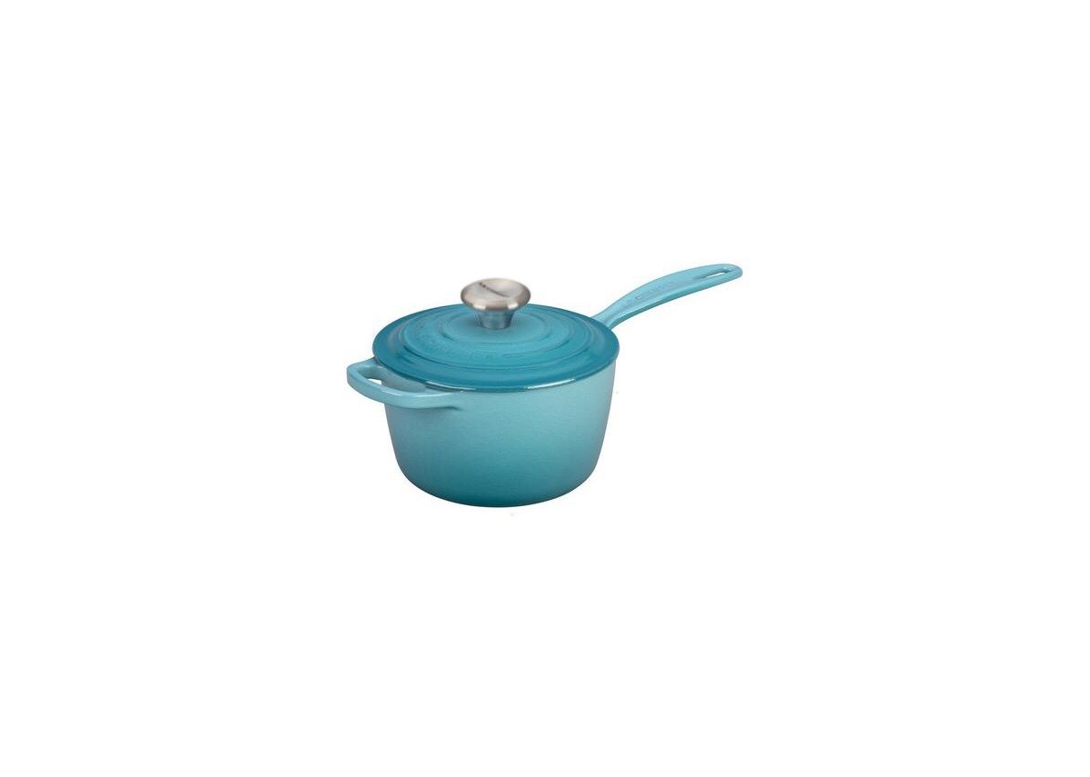 Le Creuset 1.75-qt. Enameled Cast Iron Signature Saucepan In Caribbean