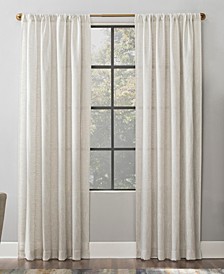 Wallis 52" x 96" Textured Linen Blend Sheer Curtain Panel