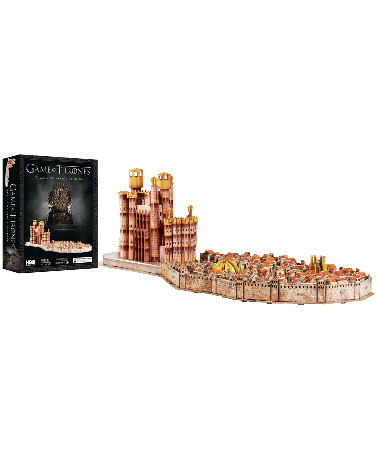Детский пазл 4D Cityscape Game of Thrones King's Landing 260 Piece 3D Puzzle, Ages 13+ — фото 16