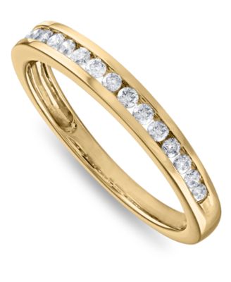 Diamond (1-1/2 ct. t.w.) Channel-Set Bridal Set in 14K White, Yellow or Rose Gold