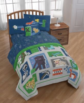 Minecraft - 'Patchwork Mobs' 8pc Full bed in a bag