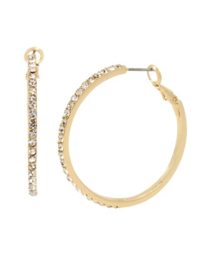 image of Jessica Simpson Stone Hoop Earrings