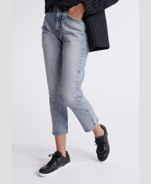 image of Superdry Women-s High Rise Straight Jeans