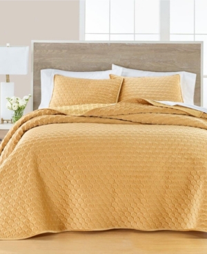 Martha Stewart Collection Feather Velvet King Cal King Quilt Created For Macy S In Yellow Modesens › california king size bedspreads only. modesens
