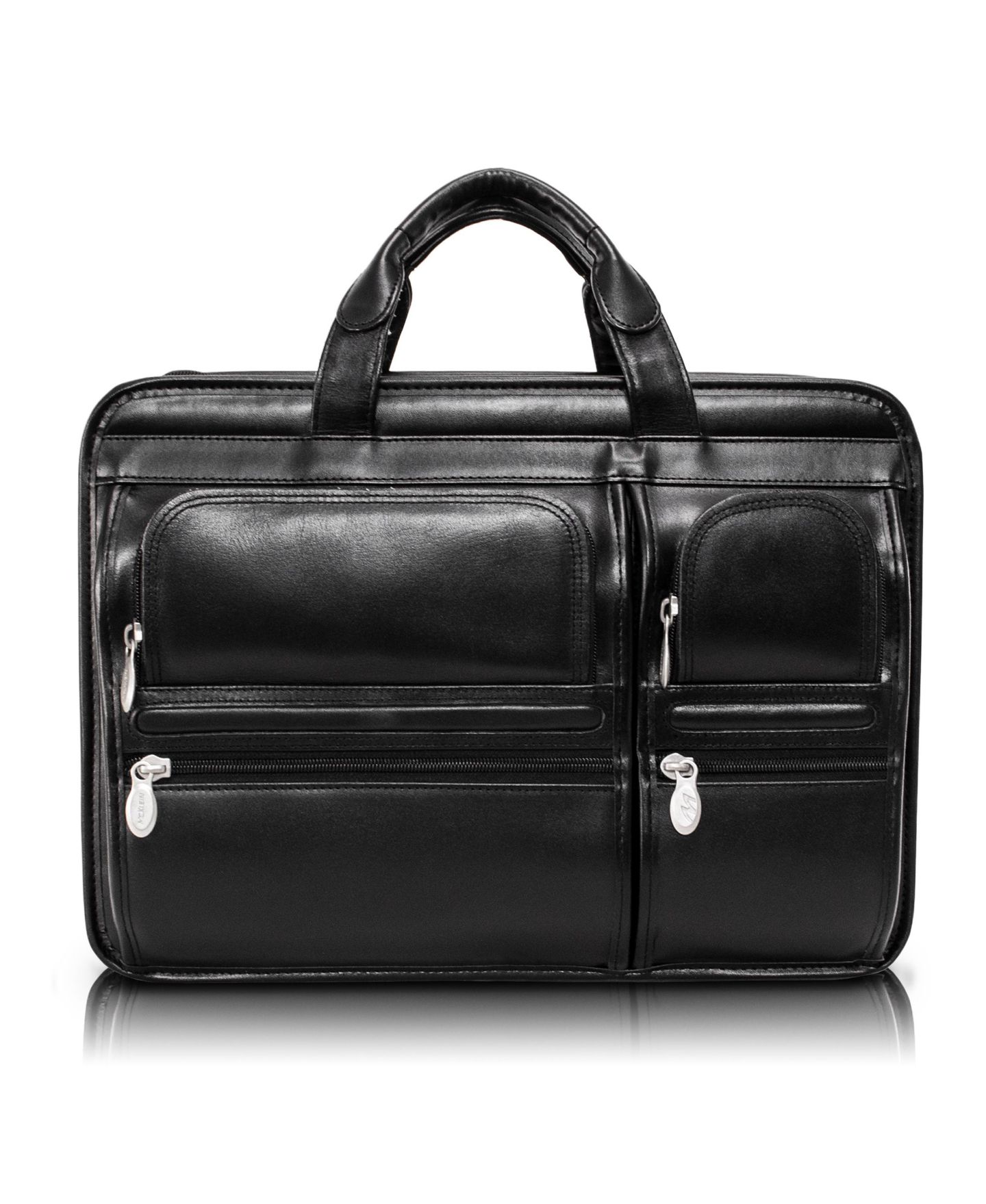 Сумка McKlein Hubbard Double Compartment Laptop Briefcase, цвет: Чёрный — фото 7