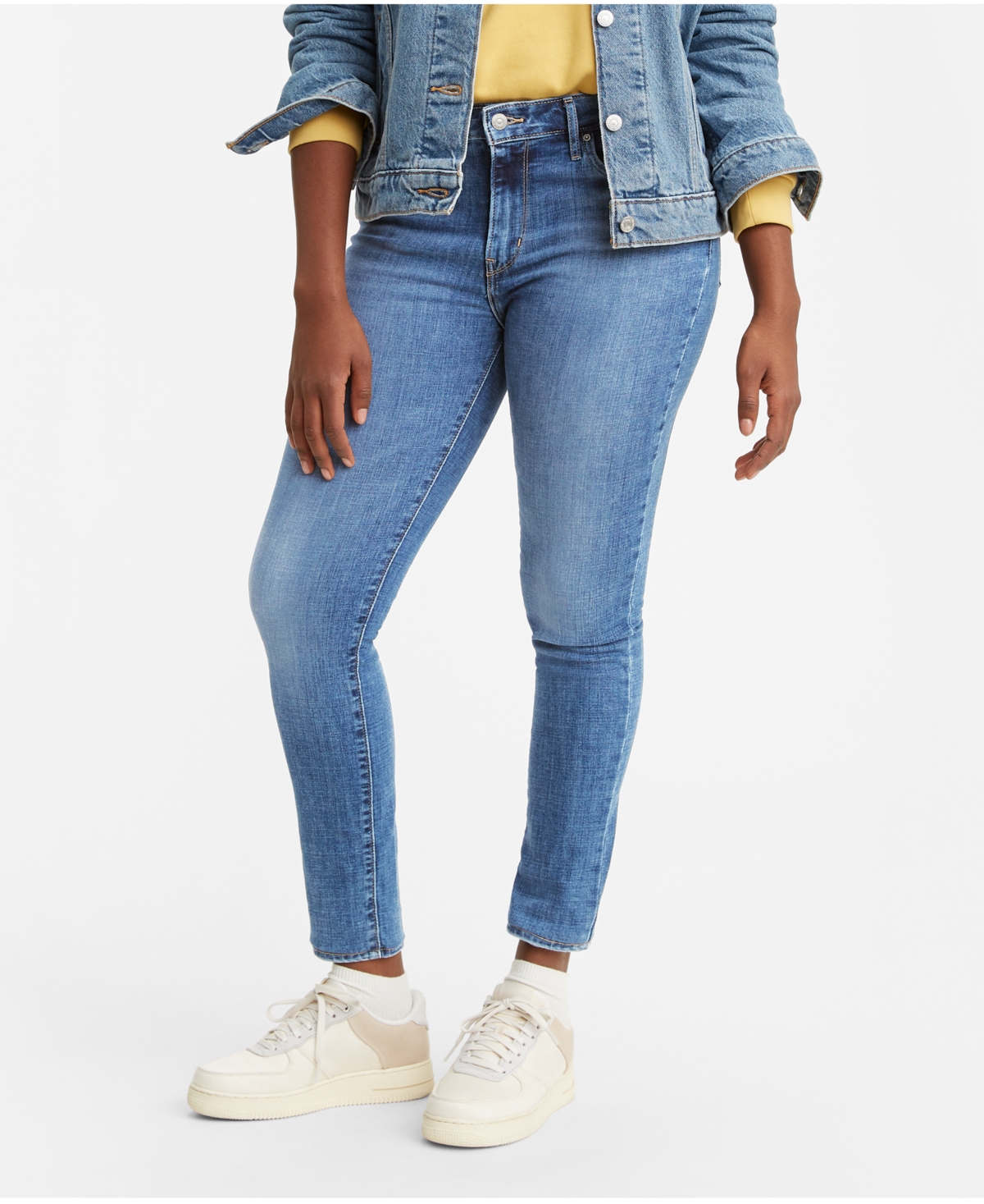 Women's 721 High-Rise Stretch Skinny Jeans - Soft Black