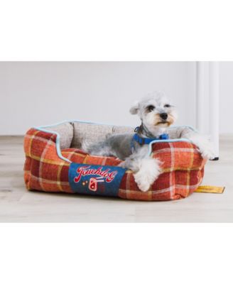 Archi Checked Designer Plaid Oval Dog Bed Collection